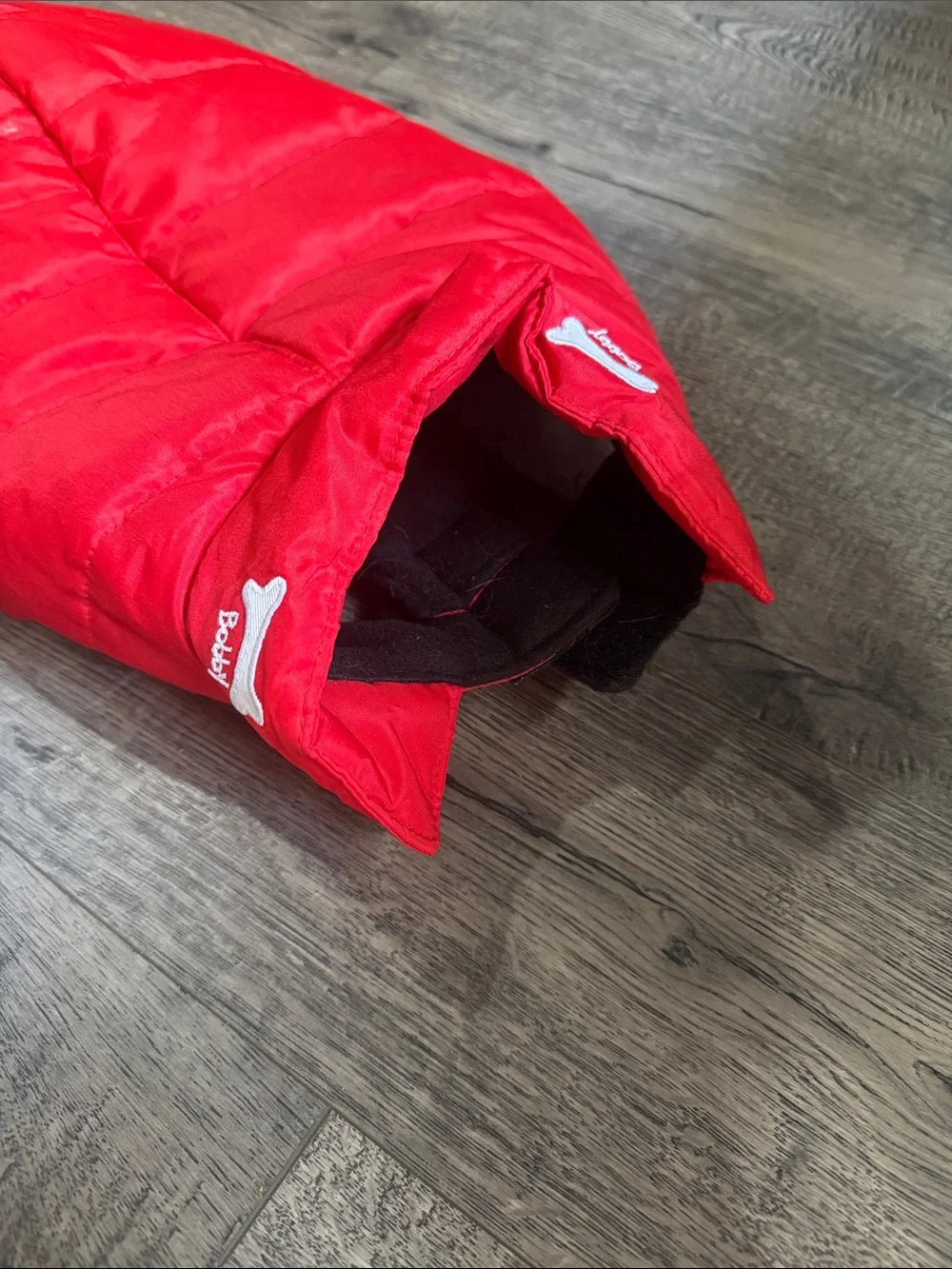 Red Quilted Puffer Dog Coat